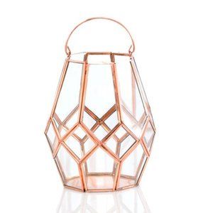 NEW Open Cage Copper Lantern - Short